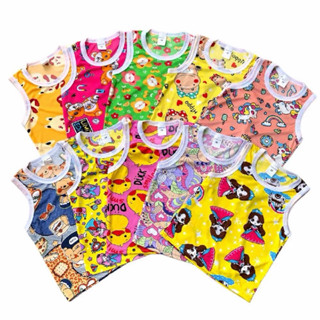 *แพ็ค3ตัว* เสื้อกล้ามผ้าไมโคร1,2,3ขวบ นุ่ม ลื่น ใส่สบาย เสื้…