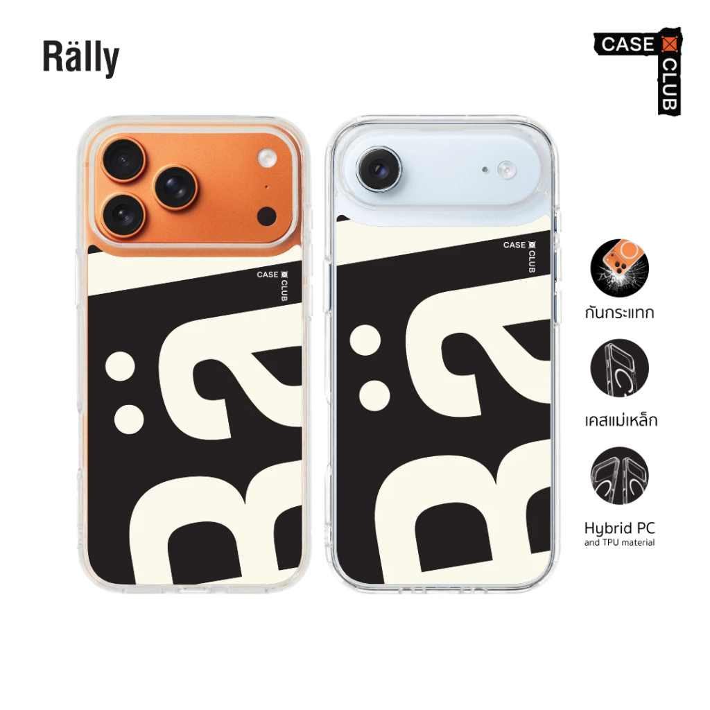 CaseClub เคสไอโฟน ซัมซุง เคสแม่เหล็ก ลาย Rally Movement Rally ลาย Movement สำหรับ i17 Pro Max/i17 Pr