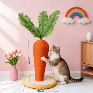 CoCo.pet ที่ฝนเล็บแมวแครอท ลับเล็บแมว เสาลับเล็บ คอนโดแมว ของเล่นแมว ฝนเล็บแมว อุปกรณ์แมว
