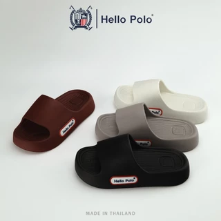 Hello Polo รองเท้าแตะแบบสวม รองเท้าแฟชั่น พื้นหนา สูง 4 CM. วัสดุ EVA สำหรับผู้ชายและผู้หญิง HP8058