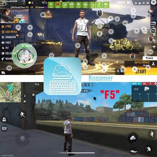 คีย์บอร์ดเกมมิ่ง คีย์บอร์ดมือถือ Pubg/Freefire คีย์บอร์ดมือเดียว Gaming Keyboard การเชื่อมต่อบลูทูธ แป้นพิมพ์เชิงกล MC