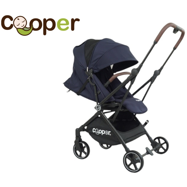 New Cooper รถเข็นเด็ก เข็นได้2ด้าน หมุนได้360องศา รถเข็นเด็กพับได้ รุ่นSpin ล้อมีโช๊ค รับประกันศูนย์ - รูปที่ 4