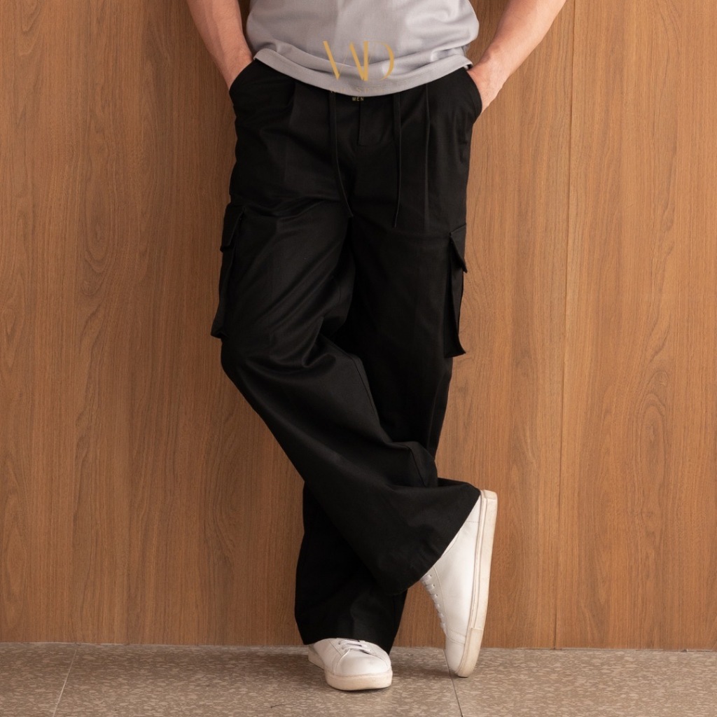 กางเกงคาร์โก้ขายาว รุ่น  Baggy Cargo Pants - (WDNSDAY  Baggy Cargo )