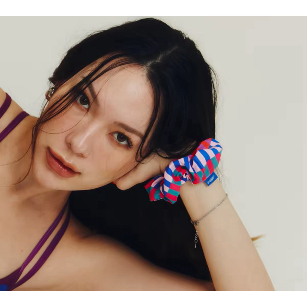 (มี3สี) sardines x ontheblogsactivewear Happy scrunchie