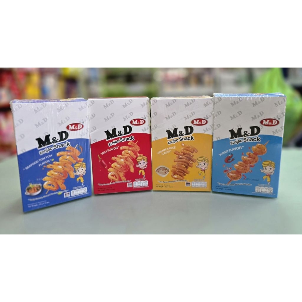 (พร้อมส่ง)M&D บุกกรุป ปรุงรส 4 รสชาติ บรรจุ 12 ชิ้น