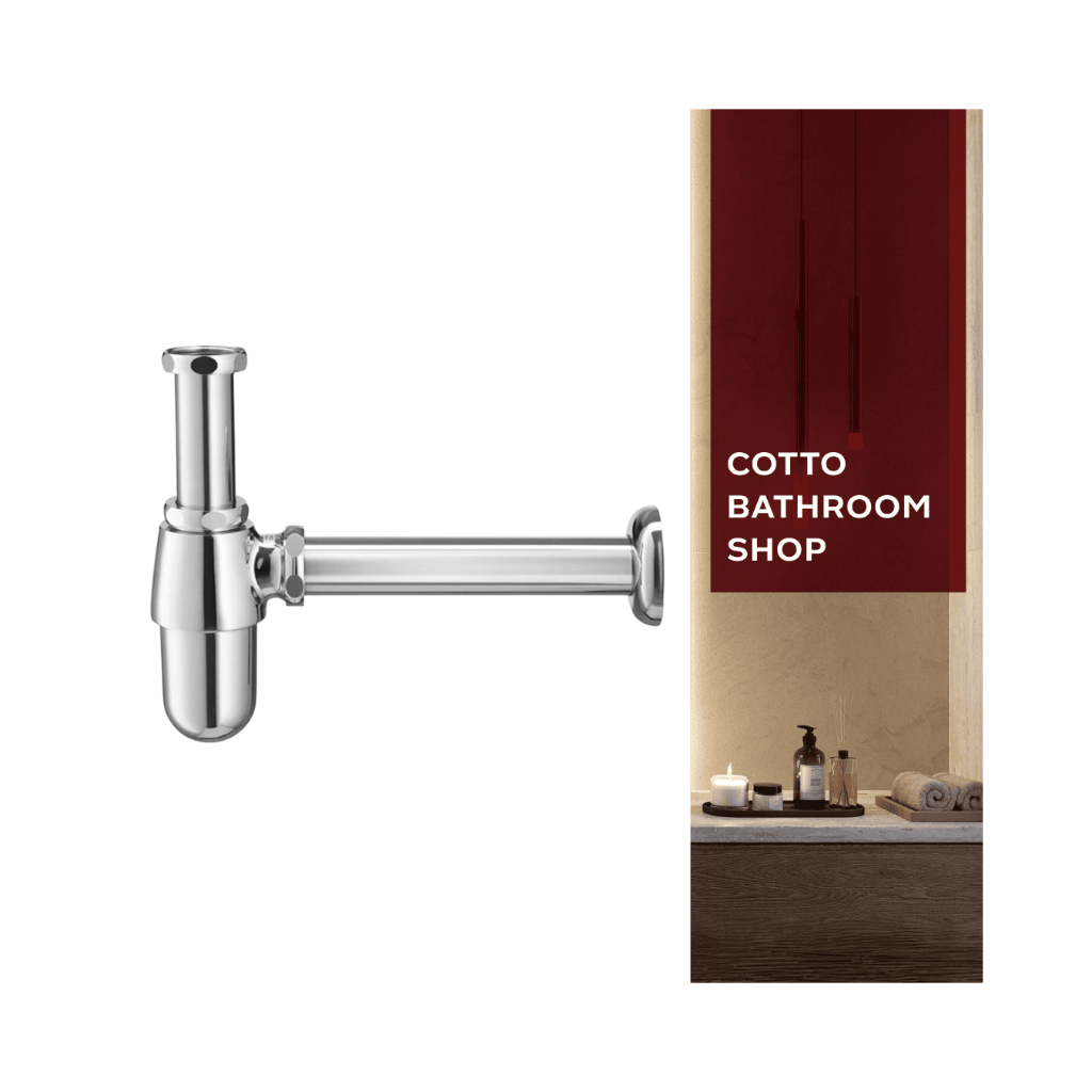 COTTO ท่อน้ำทิ้งอ่างล้างหน้า รุ่น CT680(HM) 24 CM.BASIN TRAP,P SHAPE