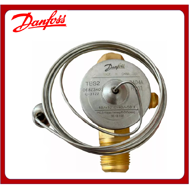 DANFOSS 068Z3403 Thermostatic expansion valve TES2 น้ำยา R404A/R507 เอ็กแปนชั่นวาล์ว วาล์วขยาย