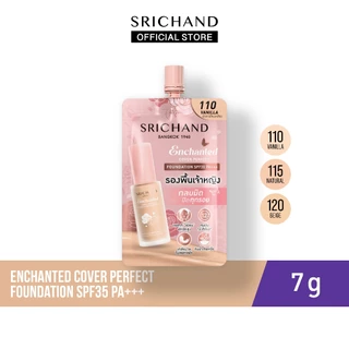 [6pcs/Box] SRICHAND ศรีจันทร์ เอ็นชานเท็ด คัฟเวอร์ เพอร์เฟคท์ ฟาวน์เดชั่น เอสพีเอฟ35 พีเอ+++Enchanted Cover Foundation7g