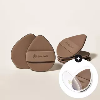 Studio17 Soft Blurring Puff | 1แถม1 2PCS พัฟ 100% Rubycell ทั้งชิ้น พัฟแต่งหน้า พัฟคูชั่น พัฟเกลี่ยรองพื้น