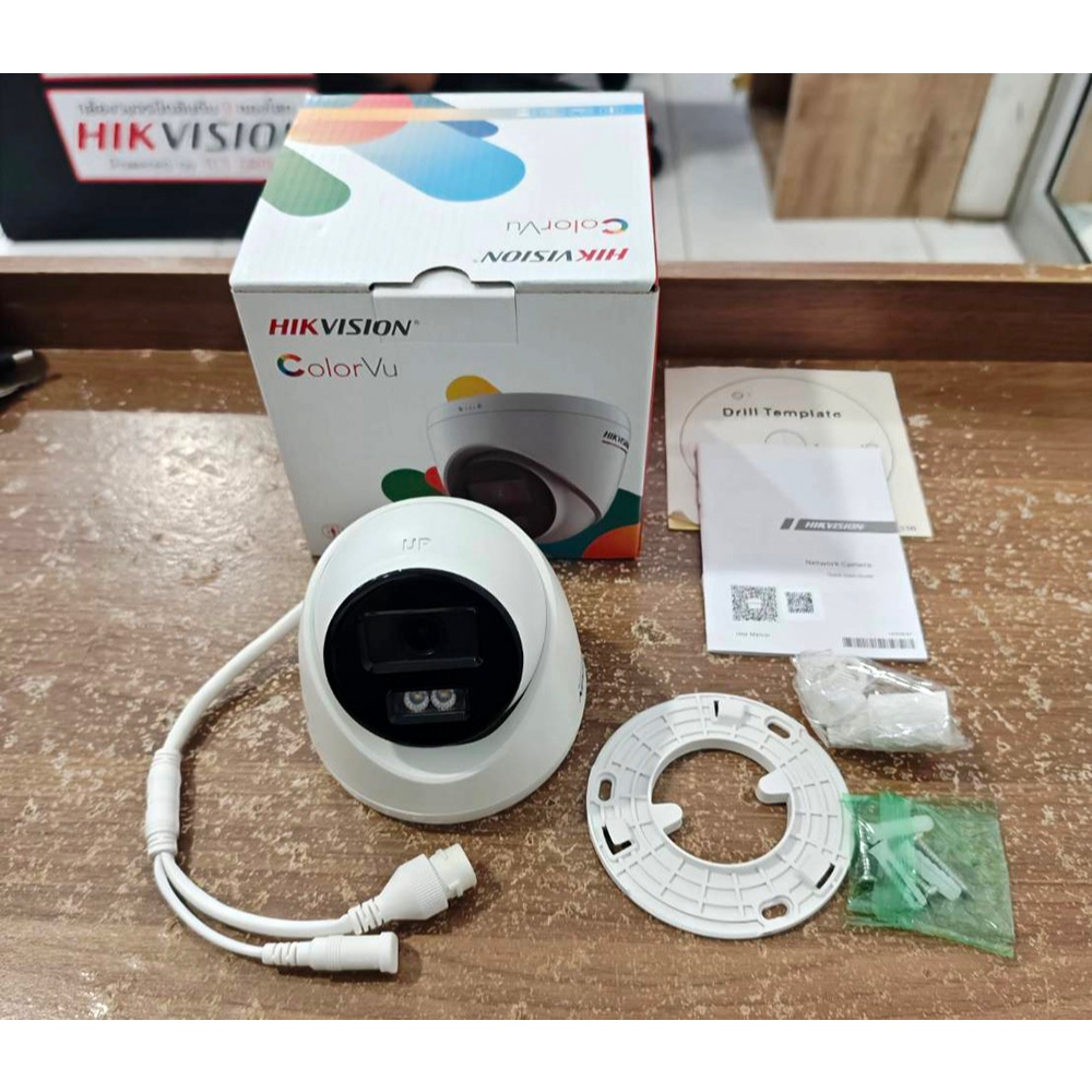 สินค้ามือสอง HIKVISION DS-2CD1347G2-L (2.8) กล้อง IP CAMERA 4MP COLORVU ใช้กับเครื่องบันทึกที่รองรับ