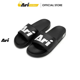 ARI SLIDE SANDALS - BLACK/WHITE (AFW0002-01) รองเท้าแตะ อาริ SANDALS สีดำ