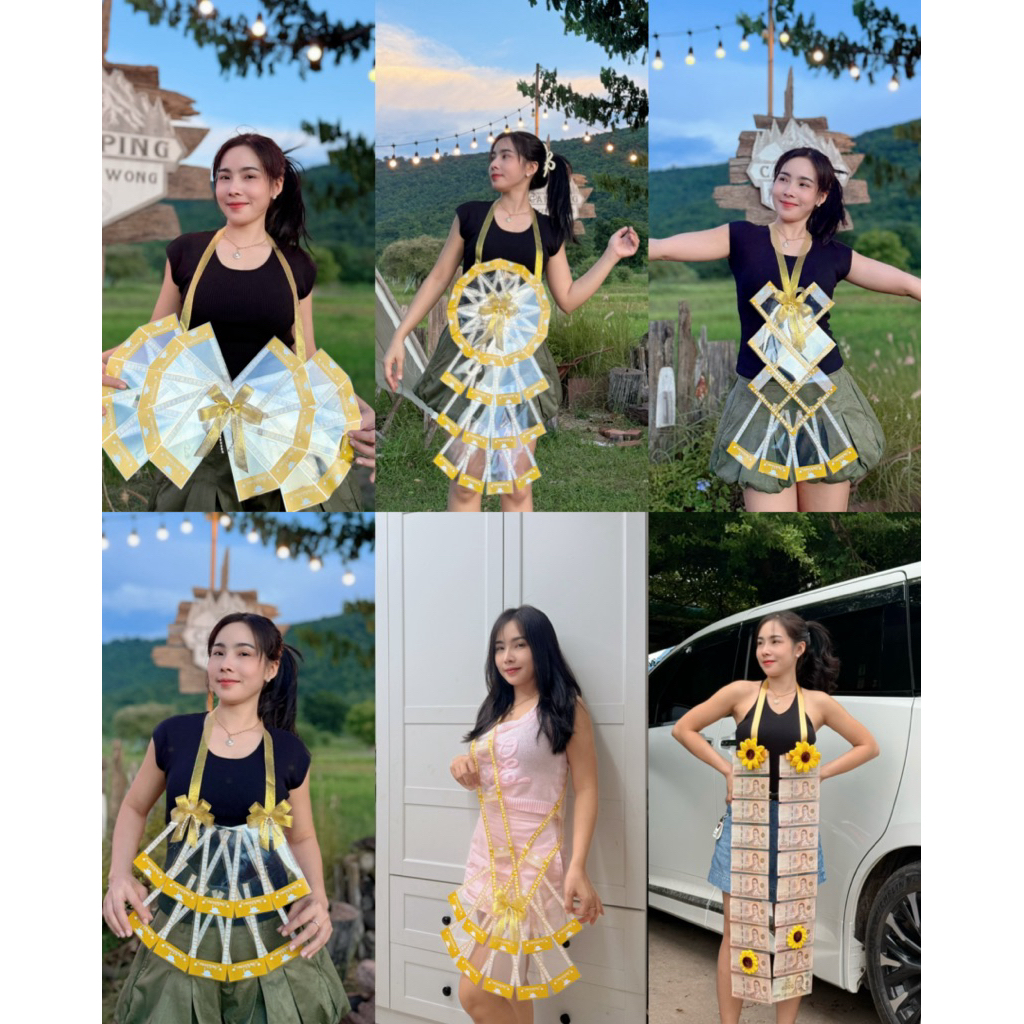 (71) พวงมาลัยใส่เงิน ตัวท็อบ ตัวซีเคร็ท // ใส่ได้ทุกแบงค์