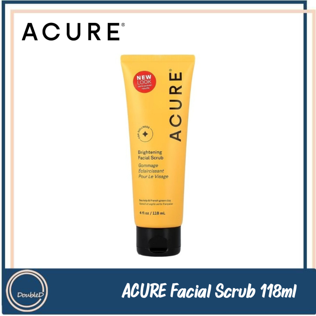 [พร้อมส่ง/ของแท้] ACURE Brightening Facial Scrub 118ml สครับผิวหน้าอันดับ 1 ใน iHerb