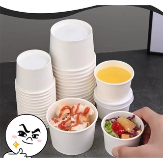 TQ - ถ้วยกระดาษใส่อาหาร ขนาด 260(95) cc. (1000pcs/ลัง) คละลาย