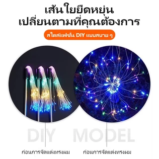 AIMO โคมไฟตกแต่ง โซล่าเซลล์ 60/120/150LED ดอกไม้ไฟ เซลล์แสงอาทิตย์ ไฟกระพริบ ไฟตกแต่ง ไฟสวน กันน้ำ