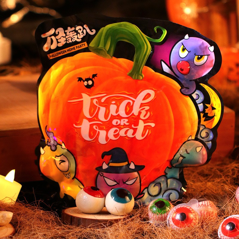 🔥พร้อมส่ง🔥 เยลลี่ลูกตา (แพ็ค15ชิ้น) ขนมฮาโลวีน เยลลี่ Halloween Candy 🍭👻🎃