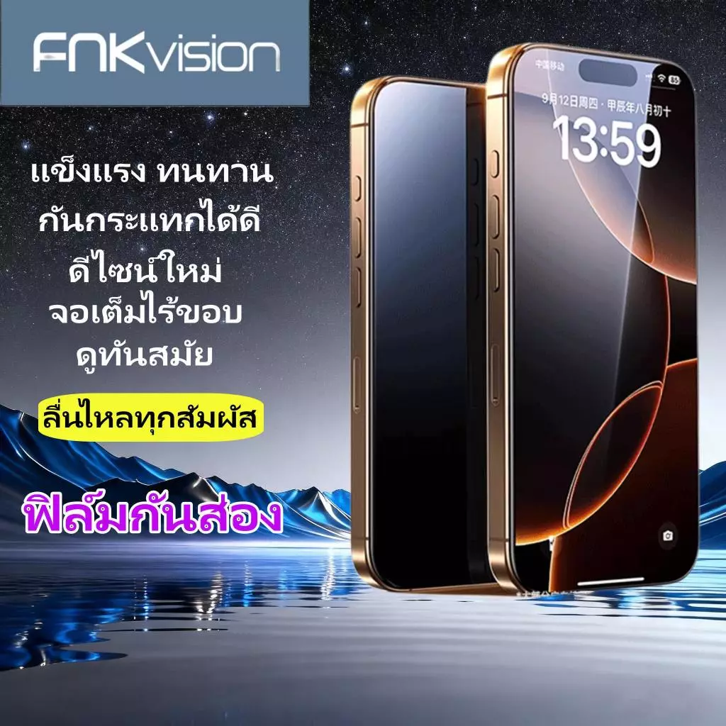 ฟิล์มกระจก เต็มจอ สำหรับ iPhone กันมองกันเสือก รุ่น 17pro MAX 15 14 16 Pro Max 13 ProMax 12 SE 16Plus X XR XS 11 17AIR thumbnail 3