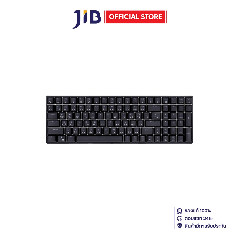 WIRELESS KEYBOARD (คีย์บอร์ดไร้สาย) ROYAL KLUDGE RK100 (BLACK)