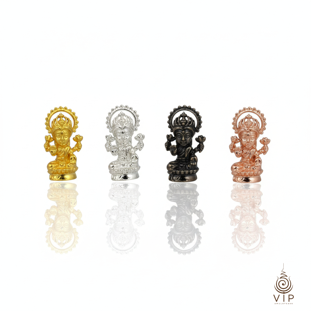 (แท้100%)🙏 พระแม่ลักษมี รุ่นเทวา ฟ้าสั่งรวย ครูบาเทวฤทธิ์ | Goddess Lakshmi Amulet | 吉祥天女佛牌(กรอบชุบหนา 2 เท่า)