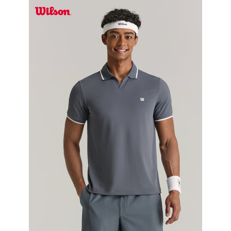 Wilson Men JOHNNY COLLAR POLO เสื้อโปโล WM20041532DBR Official Store
