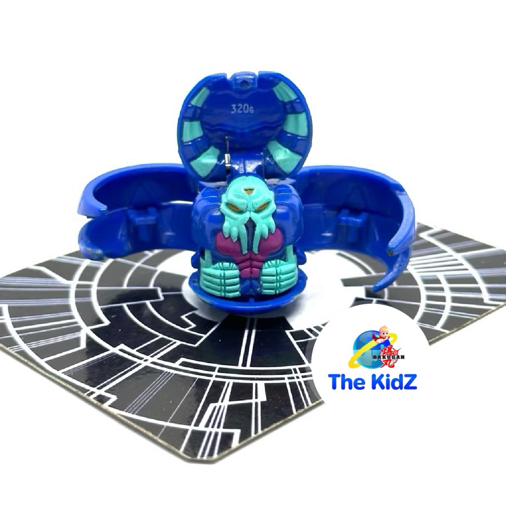 บาคุกัน Bakugan Battle Brawlers B1 Aquos Reaper (light blue) first lot.