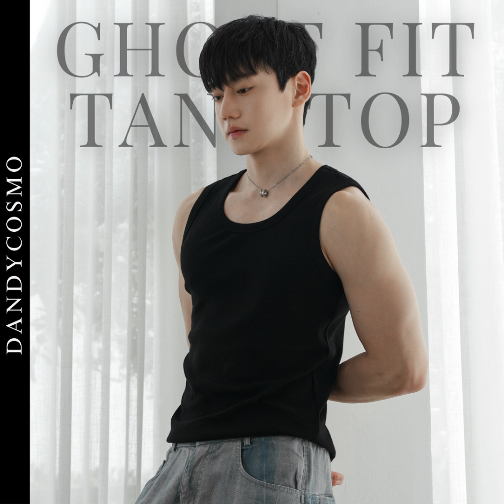 DANDY COSMO | [3สี]เสื้อกล้าม ผ้าร่องนุ่มพรีเมียม ผ้าหนากำลังดี เสริมหุ่น GHOST 