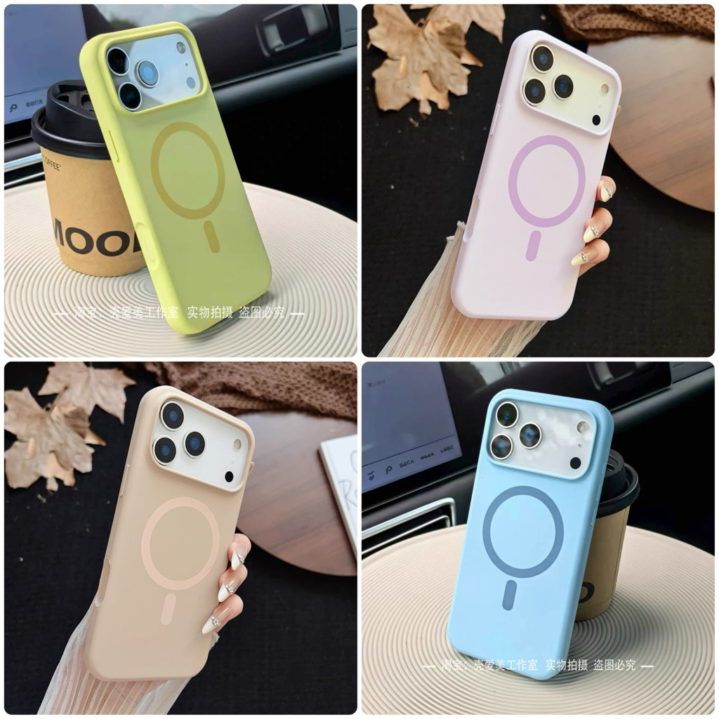 Supercase | สำหรับไอโฟน11-17promax เคสลายจุด แม่เหล็ก ชาร์จไร้สาย 17 17pro 17Air 17promax 14pro 15pro