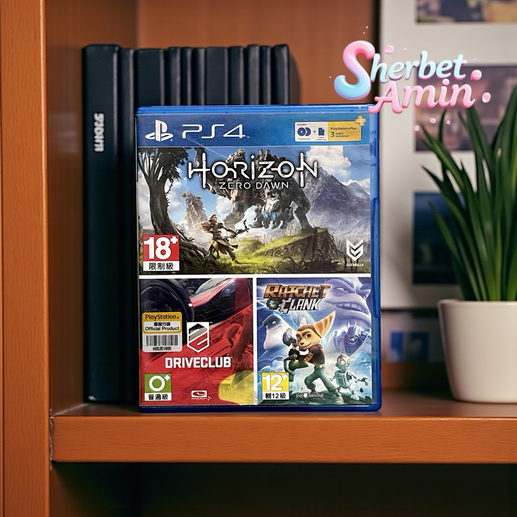 แผ่นเกม ps4 มือสอง / Horizon + Driveclub / zone all