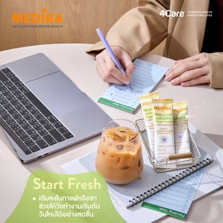 [1 ถุง 240g] Medira Inulin powder อินนูลินชนิดผงจากรากชิโครี ไฟเบอร์ 7000mg.