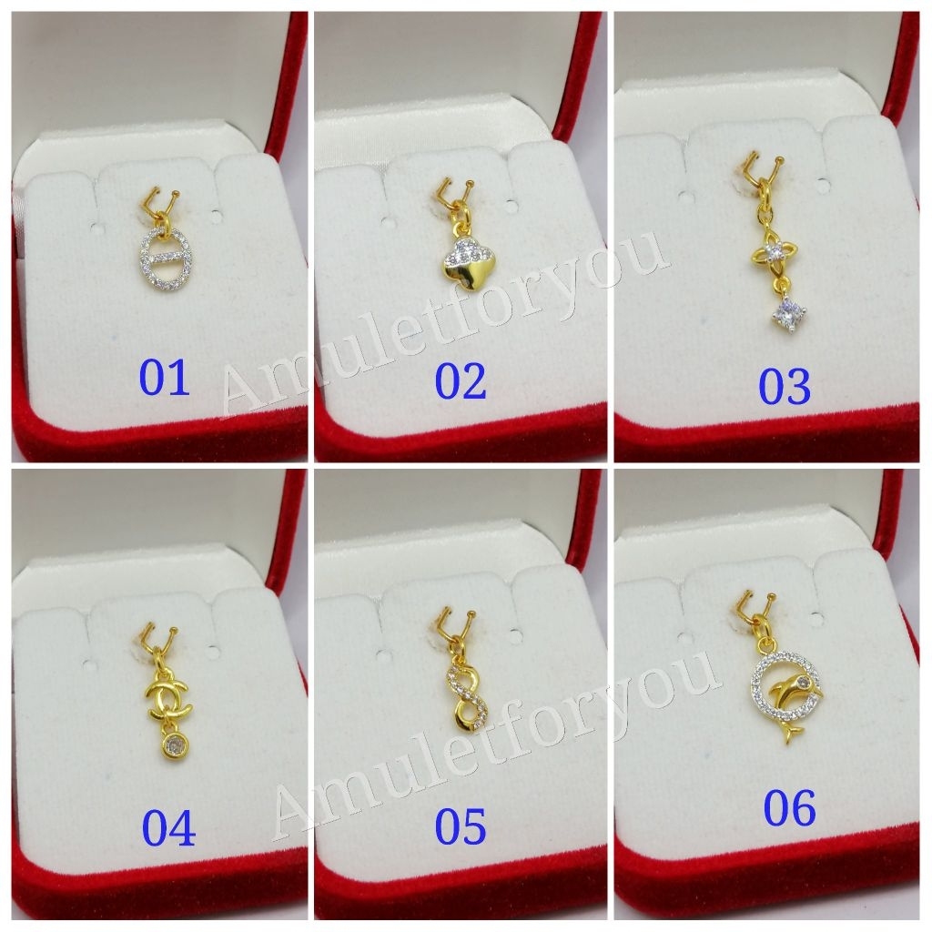 จี้ทอง​ 18k​ จี้เพชรสวิสแท้ เกรดจิวเวอรี่