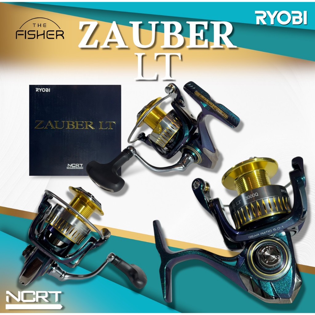 A01 RYOBI รอกสปิน รุ่น ZAUBER LT Q แขนเกลียว แน่นถึกทน เบรกเนียมนุ่น ดีไซน์สวยถูกใจ