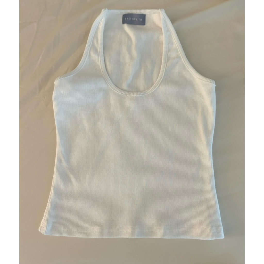 Mena top เสื้อกล้ามฟีลคล้องคอ แบรนด์ 88story.th (แค่ลองใส่)