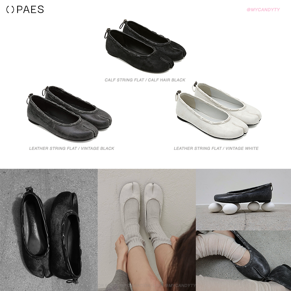 (พรีออเดอร์) PAES - Calf String Flat / Leather String Flat รองเท้าหนีบนิ้ว