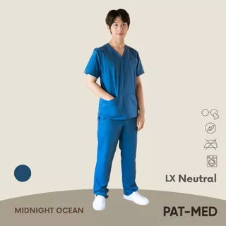 PAT-MED LX Neutral Scrubs Sets Top & Pants for Male ชุดสครับแพทย์ พยาบาล (ไม่รวมปักชื่อ)