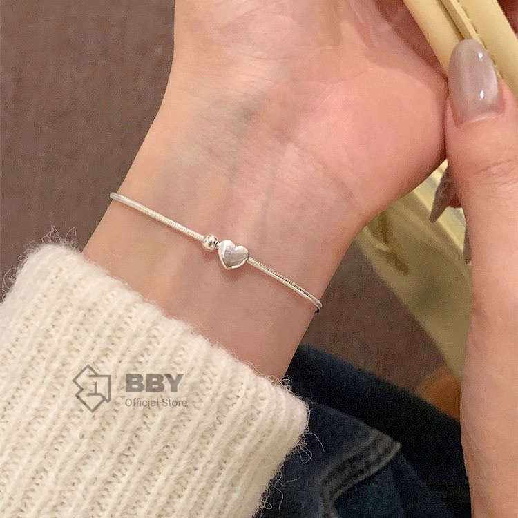 BBY สร้อยข้อมือสตรีสไตล์ Minimalist หรูหรา ใส่ได้ทุกฤดู S343