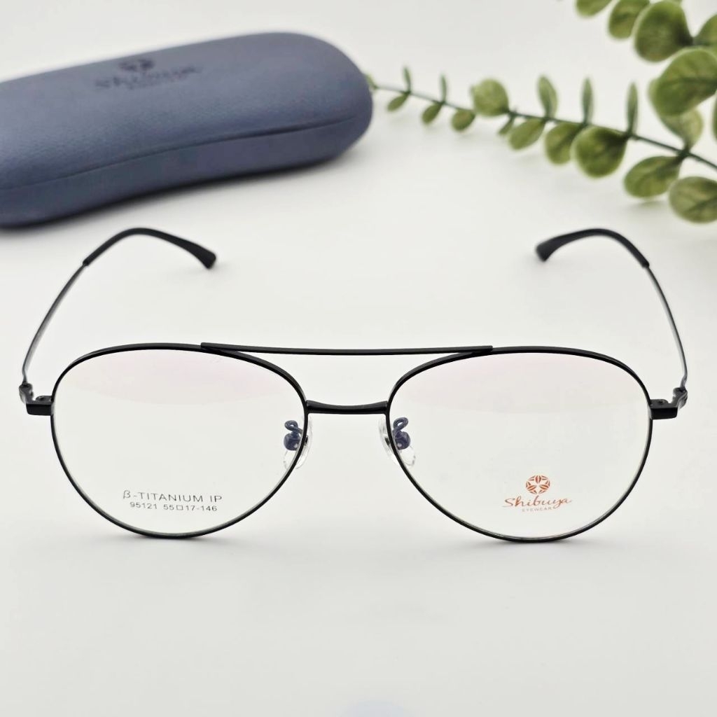 กรอบแว่นตารุ่น95121ทรงนักบินวัสดุTITANIUMเบาแข็งแรงทนทาน ยืดหยุ่นสูงนำไปตัดใส่เลนส์ได้ - รูปที่ 4