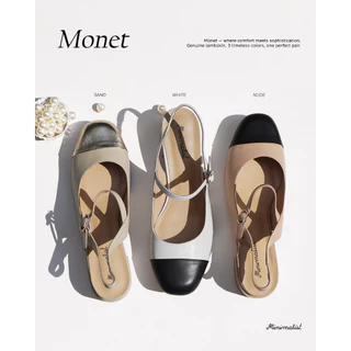 𝐌𝐈𝐍𝐈𝐌𝐀𝐋𝐈𝐒𝐓 รองเท้าแมรี่เจนหนังแกะ รุ่น Monet สูง 1.5 นิ้ว หน้าเท้ากว้าง เดินสบาย