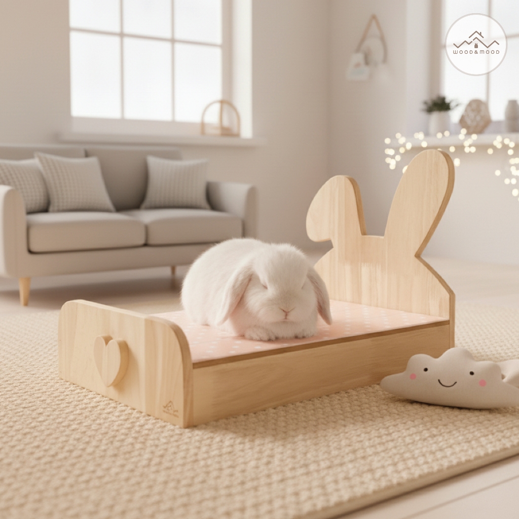 เตียงเย็นกระต่าย V.2 หน้ากระต่าย [WOOD&MOOD] TH