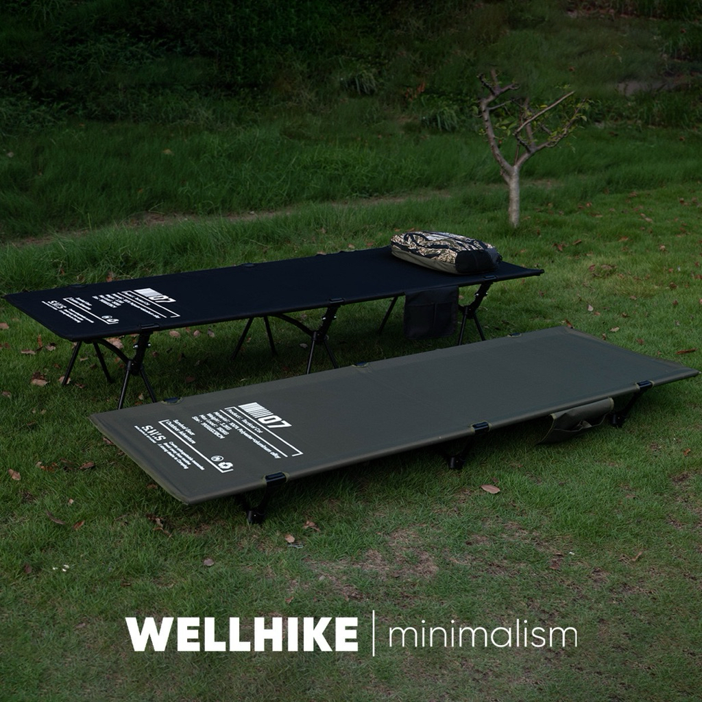 เตียงสนามพับได้ WELLHIKE รุ่น SWS สำหรับตั้งแคมป์น้ำหนักเบา พกพาสะดวก ขยายกว้างและยาวขึ้น ปรับระดับความสูงได้