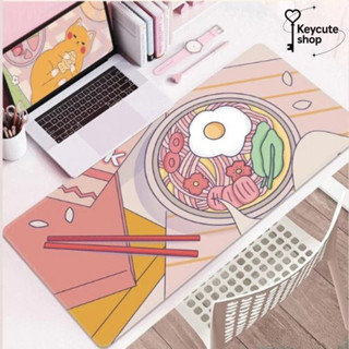 พร้อมส่ง แผ่นรองเมาส์ ขนาด80x30  รองเมาเกมมิ่ง ลื่นไหล เย็บข…