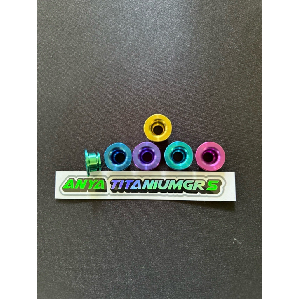 หมุดจานเบรคsunstar dkt bu69 kamuiiไทเทเนี่ยมแท้(ราคาตัวละ)พร้อมแหวนกิ๊ฟครบชุด