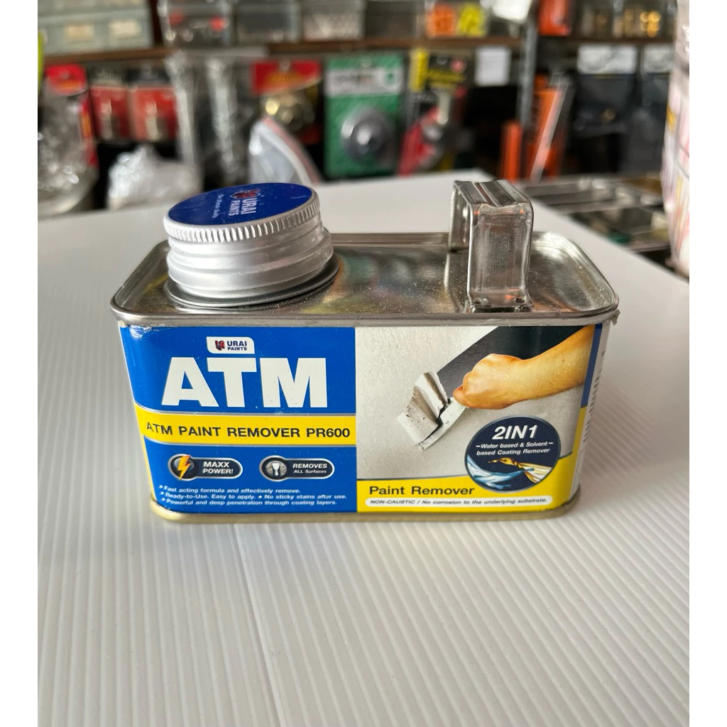 น้ำยาลอกสี อย่างดี ATM 0.3kg ลอกสี ยาลอกสี เอทีเอ็ม น้ำมันลอกสี