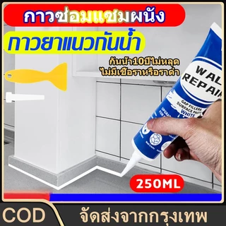 น้ำยาซ่อมผนัง กันน้ำ 10 ปี ไม่หลุดลอก ยาแนวกระเบื้อง 250 มล. ยาแนวห้องน้ำ ป้องกันเชื้อรา ยาแนวกระเบื้องห้องน้ำ