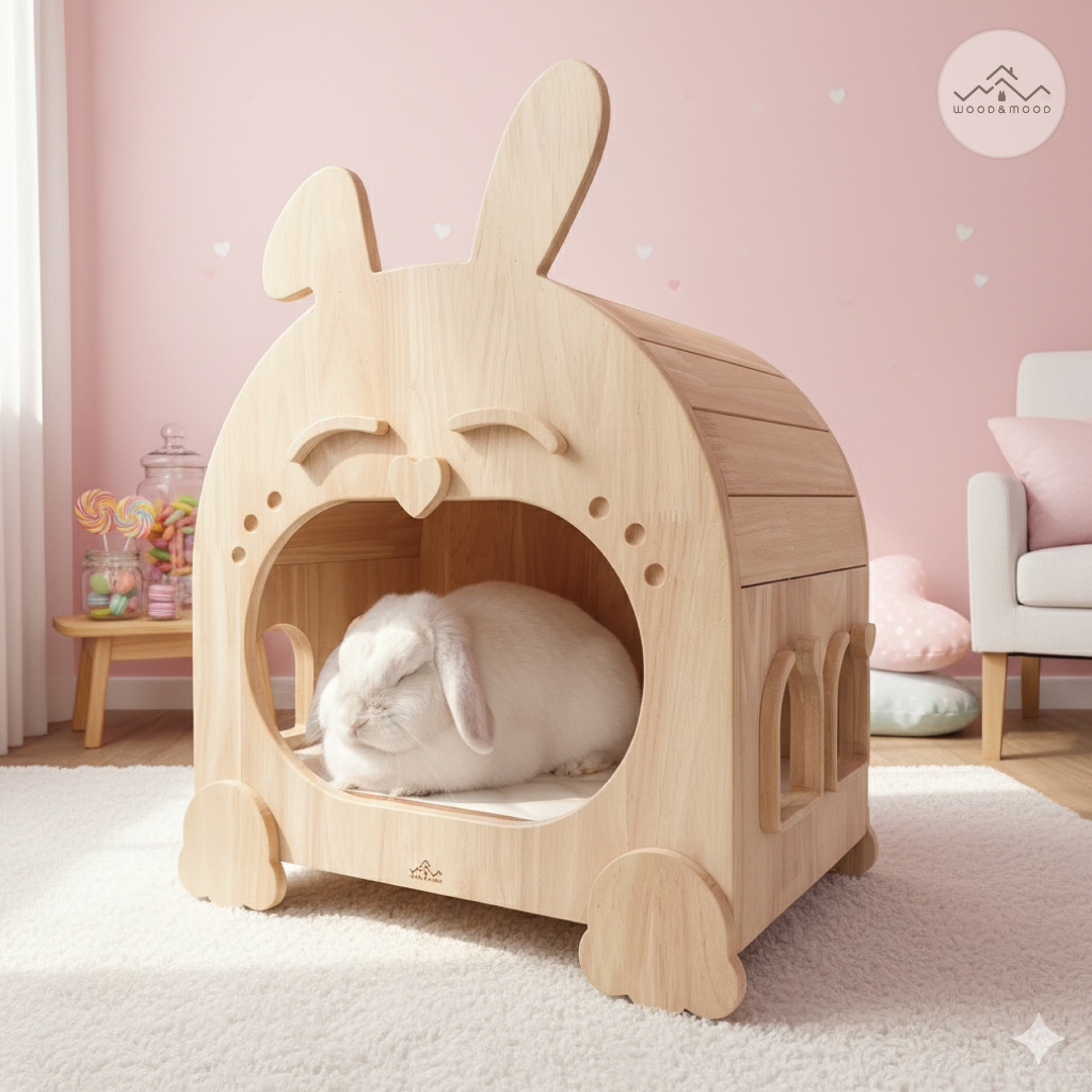 บ้านเย็นกระต่าย รุ่น HUNGRY BUNNY [WOOD&MOOD]
