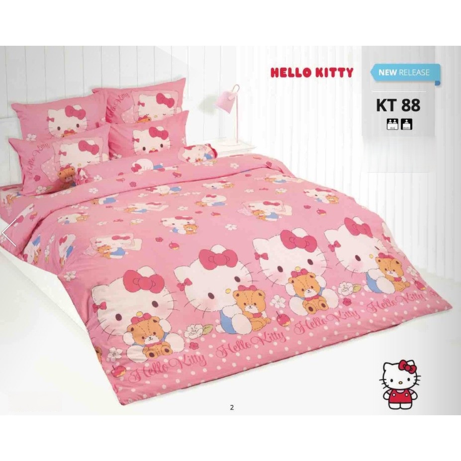 KT88: ผ้าปูที่นอน ลายคิตตี้ Kitty/TOTO