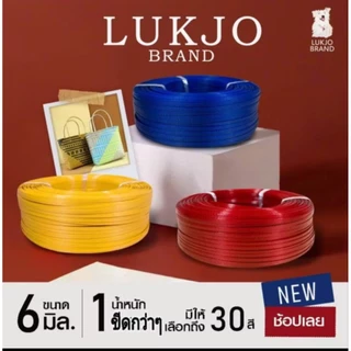 พลาสติกสานตะกร้า 6 มิล ตราลูกโจ้ ใช้แทน ตอกไม้ไผ่ ได้ /1ม้วน (น้ำหนัก 1 ขีดกว่าๆ) สานตะกร้า เส้นสานพลาสติก เส้นพลาสติก