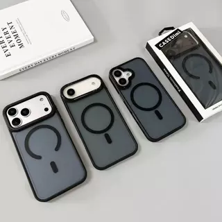 เคสหลังด้าน ชาร์จได้ ขอบสี กันกระเเทก for iphone 17 pro max 17pro 17promax 17air for iphone17