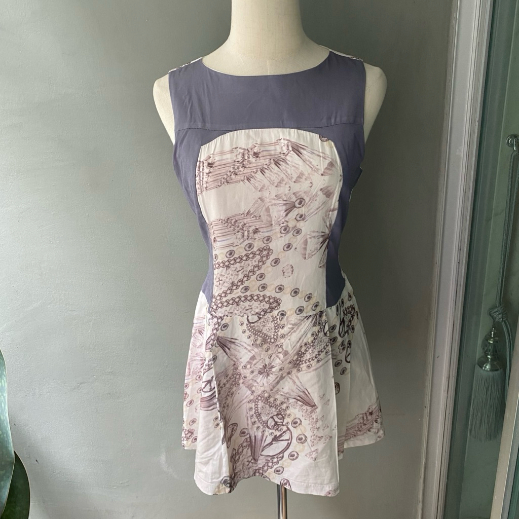 USED Kwankao printed dress size M