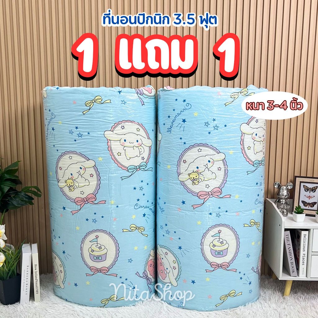 10.10 จัดโปร ที่นอนปิคนิก 1 แถม 1 ขนาด3.5ฟุต (ใย500g)