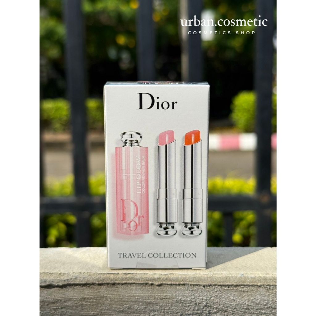 ป้ายคิงแท้ 100% Dior Addict Lip Glow  แพ็คคู่ 001+004 3.2 g.